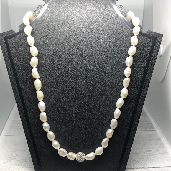 Curated bundle freshwater pearl jewelry set necklace and bracelet beach boho. - Picture 7 of 7